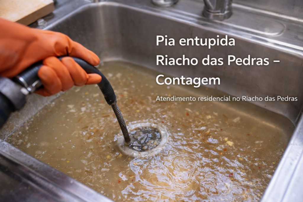 pia entupida riacho das pedras